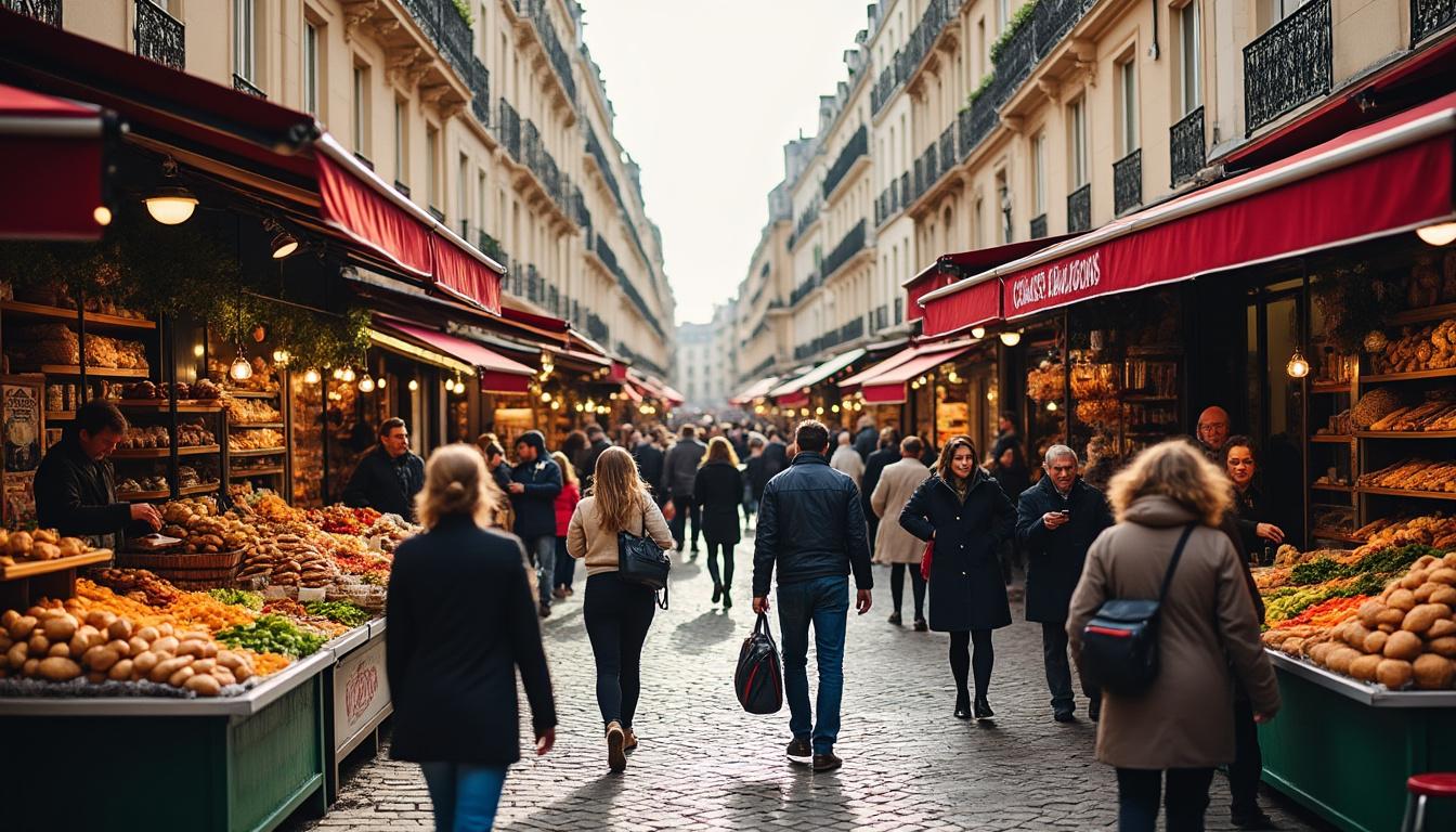 découvrez le marché de la rue mouffetard, un lieu incontournable à paris où se mêlent saveurs, couleurs et ambiance authentique pour une expérience unique.