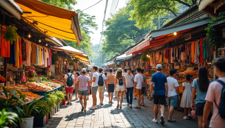 explorez le marché chatuchak à bangkok grâce à notre guide complet, découvrez ses meilleurs stands, conseils pratiques et astuces pour une visite inoubliable.