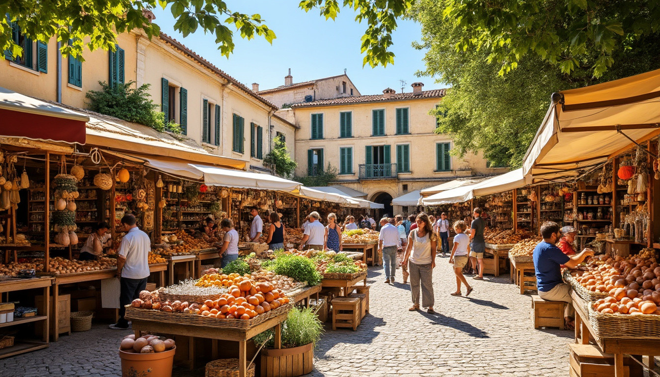 explorez le marché d'arles, découvrez son histoire riche, ses produits authentiques et plongez dans une ambiance conviviale unique.