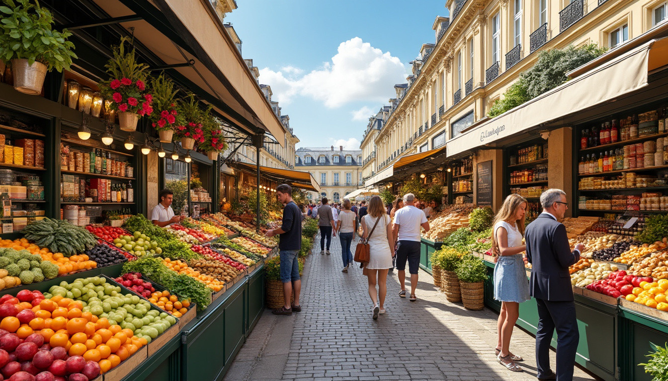 découvrez le marché incontournable de versailles, un lieu animé où saveurs locales et produits frais vous attendent au cœur de la région.